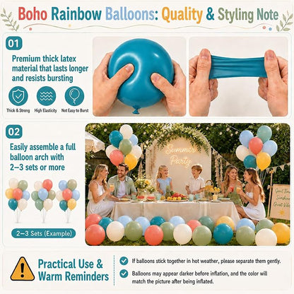 Boho Rainbow Balloons - Image 7