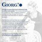 Giorgio G37 Large Coarse Detangler Comb, Wide Teeth for Thick, Curly, or Wavy Hair – For Wet and Dry Use, Handmade Rake Saw-Cut from Polished Cellulose (Tortoiseshell)