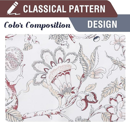 H.VERSAILTEX Blackout Curtains 84 Inch Length 2 Panels Set Floral Print Curtain - Image 4
