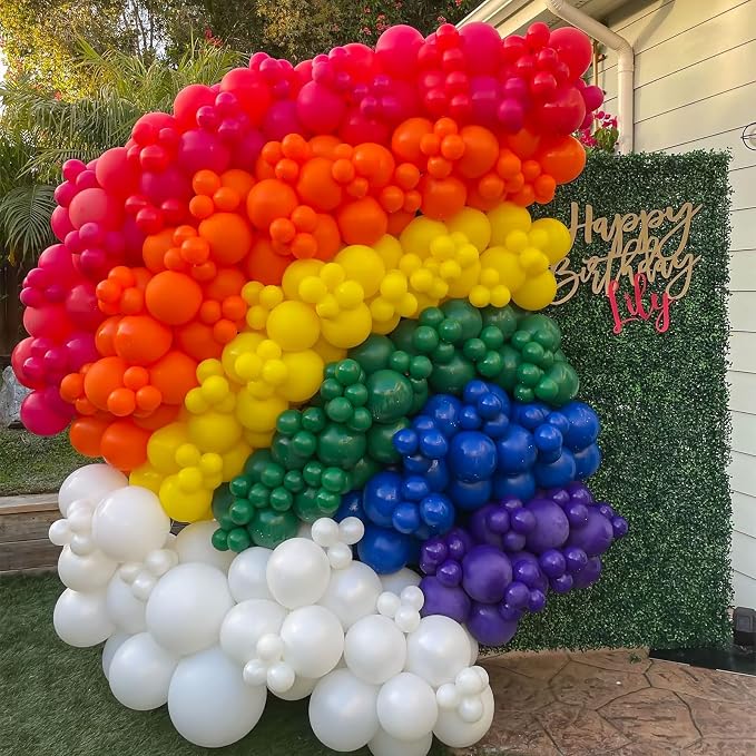 Rainbow Balloons Arch Kit - Image 3
