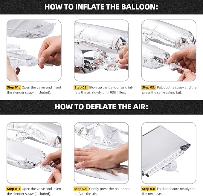 Letter Balloons 16 Inch Mylar Foil Alphabet Letter A-Z Balloons Set - Image 4