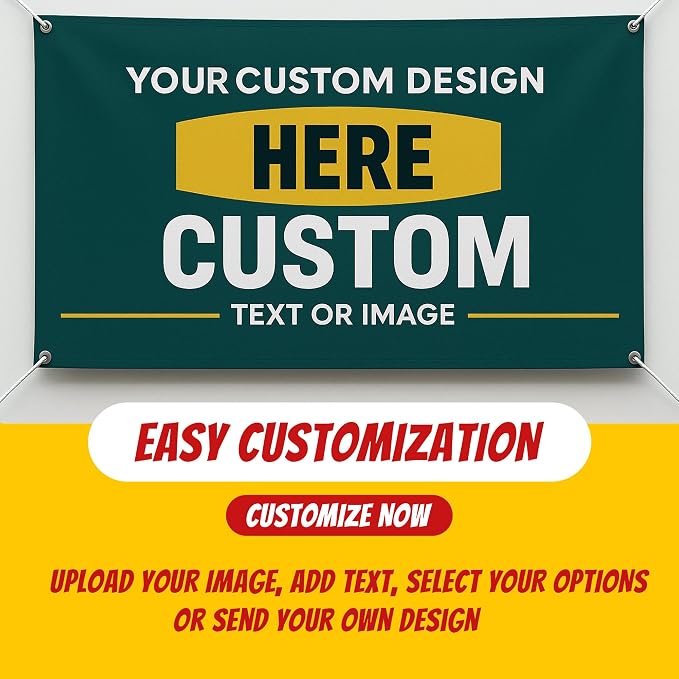 Custom Vinyl Banner with 150+ Sizes – Personalized Outdoor or Indoor Sign – Any - Image 3