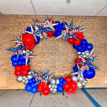Lukiituke Red White and Blue Balloons, Birthday Decorations - Image 4