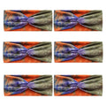 6 Pcs Wide Headbands for Women, Boho Tie Dye Headbands, Soft Fashion Headbands, Hair Bands for Daily Workout Yoga, Z-CD