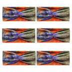 6 Pcs Wide Headbands for Women, Boho Tie Dye Headbands, Soft Fashion Headbands, Hair Bands for Daily Workout Yoga, Z-CD
