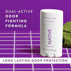 Native Deodorant Contains Naturally Derived Ingredients, 72 Hour Odor Control | Deodorant for Women and Men, Aluminum Free with Baking Soda, Coconut Oil and Shea Butter | Lavender & Rose