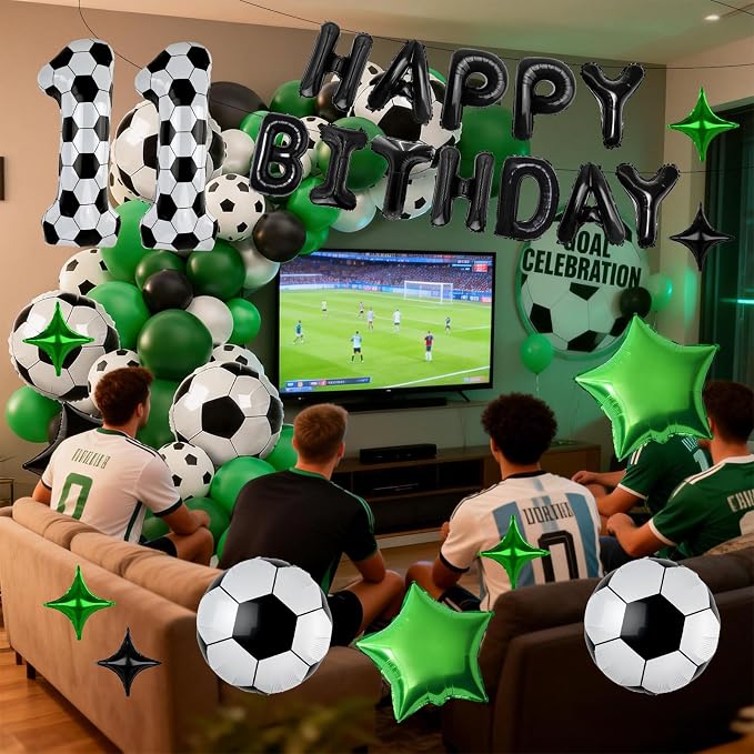 40 Inch Soccer Number 11 Balloon Set, Soccer Birthday Party Decorations | - Image 5