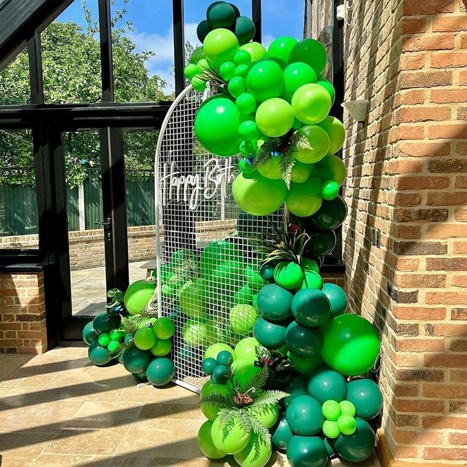 Green Balloons Different Shades Dark Emerald Hunter Forest Lime Metallic Green - Image 4