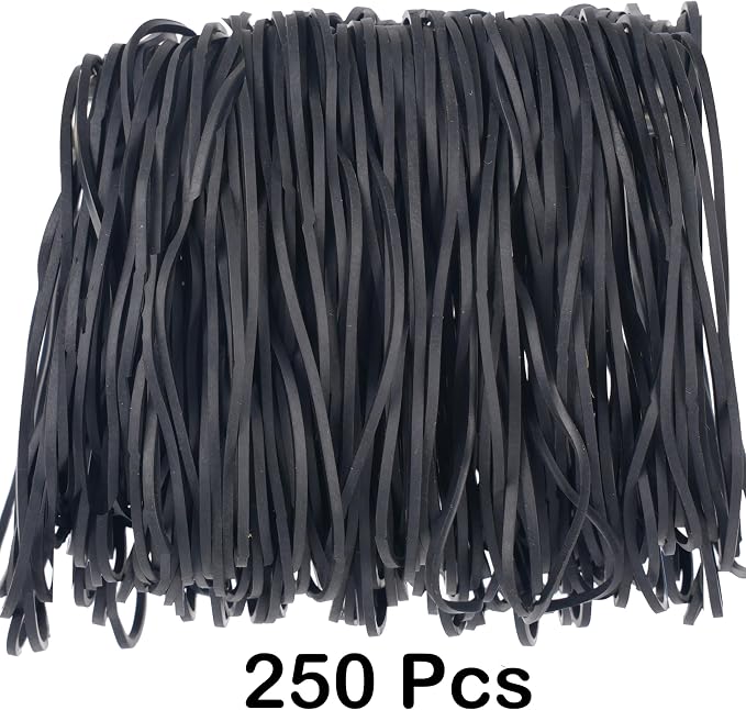 AIWOQI Rubber Bands for Balloon Arches 300Pcs 4.8inch Big Stretchy Long | Black - Image 4