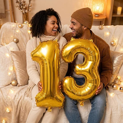 Number 13 Balloon Foil Mylar Balloons - Image 3