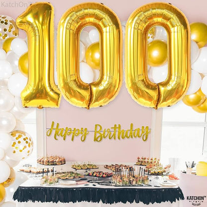 KatchOn Gold 100 Balloon Number 40 Inch | Foil Balloon - Image 6