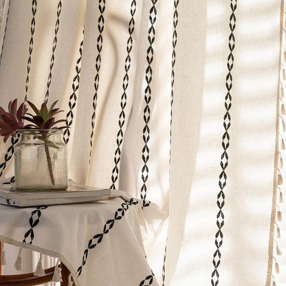 Sutuo Home Boho Curtains 96 Inches Long, Bohemian Drape - Image 5