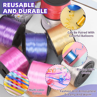 Swpeet 9Pcs 1/5"" Wide x 100 Yards Curling Ribbon - Image 5