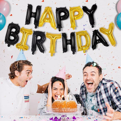 Happy Birthday Balloons Banner, Foil Balloon Personalized Name Letters Balloons - Image 6