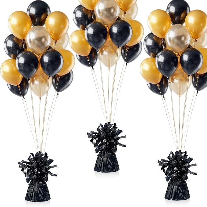 16 PCS Metallic Wrapped Balloon Weights Gold Heavy Balloon Weight - Image 6