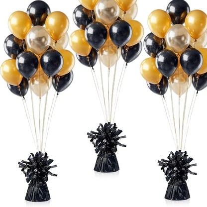 16 PCS Metallic Wrapped Balloon Weights Gold Heavy Balloon Weight - Image 6