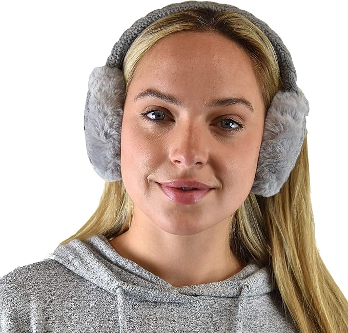 C.C Soft Winter Warm Adjustable Headband Ear Warmer Earmuffs