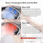 Elitzia Hair Steamer Micro Mist Scalp Detox System Hair Wash Reclining Chair Table Hair Care Salon SPA Barber Shop Shampoo Bowl Miste Hooded Natual Black Hair ET19191