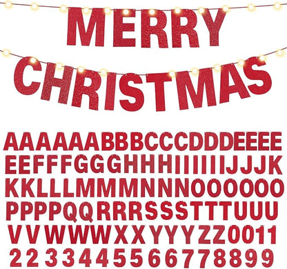 TaoBary 112 Pcs DIY Letter Kit Glitter Customizable Banner Letters Include 107 - Image 9
