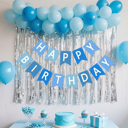 Happy Birthday Banner Sign, Birthday Garland Wall Door Hanging Banners Flag - Image 5