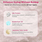 12 Benefits Leave-In Conditioner Spray – Instant Healthy Hair Treatment, Anti-Frizz, Detangles, Strengthens & Repairs, Heat Protection with Quaternium 39 & Silk Fibre Protein, 6 Fl Oz