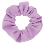 12pcs Cotton Hair Scrunchies Single Jersey Solid Color Ponytail Holders Elastic Hair Ties for Women Accessories (Lilac)