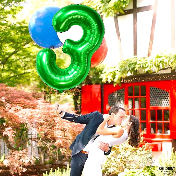 KatchOn, Giant Green Number 3 Balloon - Image 8