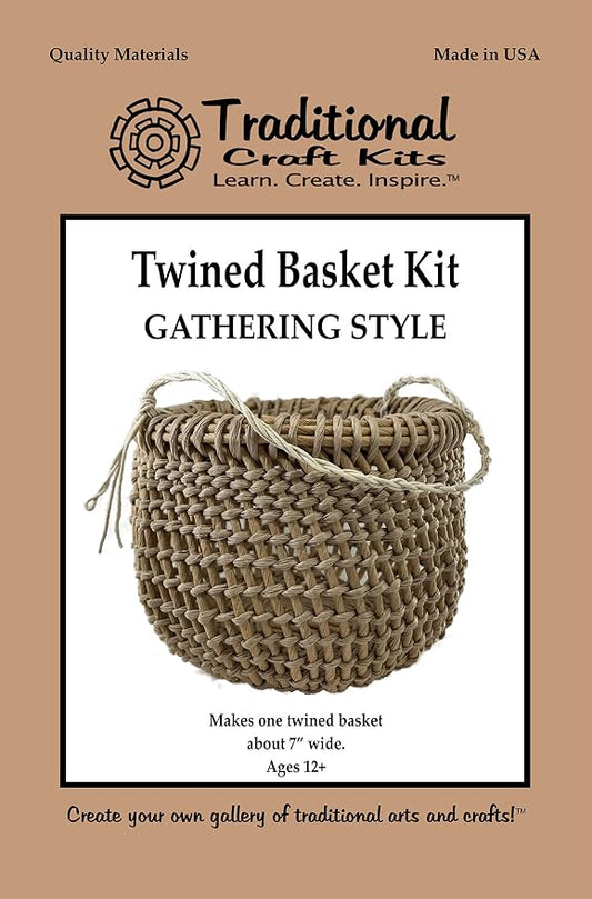 Traditional Craft Kits Twined Basket Weaving Kit, Gathering Style | DIY Basket by TraditionalCraftKits
