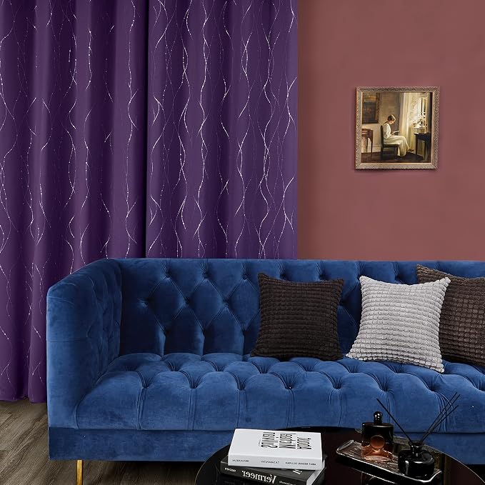 Deconovo Living Room Curtains 36 Inches Long, Thermal Insulated, Room Darkening - Image 4