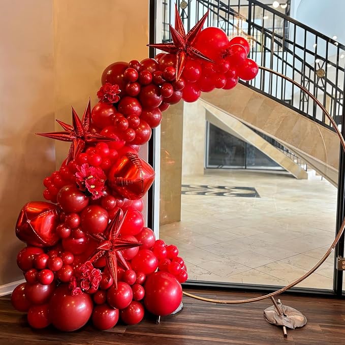 Awenztech 122pcs Red Latex Balloons in 18 12 10 5 inches | Baby Shower - Image 5