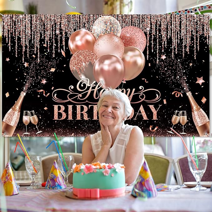 Tatuo Happy Birthday Backdrop Decorations - Image 7