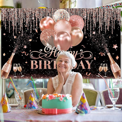 Tatuo Happy Birthday Backdrop Decorations - Image 7