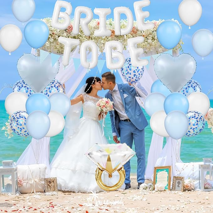 Blue White Bachelorette Party Decorations - Image 5