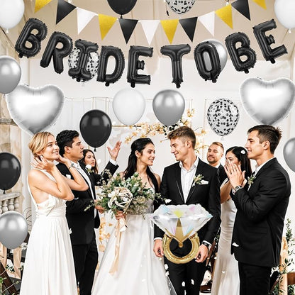 Black and Silver Bachelorette Party Decorations - Image 9