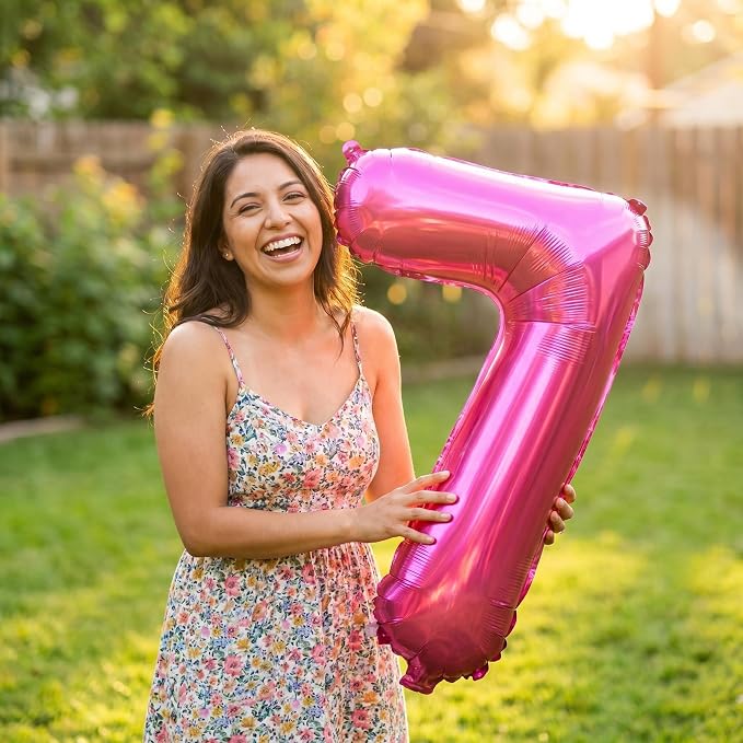YPSelected 32 Inch Large Foil Helium Number Balloon Birthday Wedding Party 0-9 - Image 2