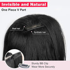 ALXNAN Long Wavy Hair Extensions for Women, Clip in Hair Extensions Clip Ins Soft Full Head Synthetic Hairpieces 20 Inch Dark Ash Blonde mix Light Blonde Highlights