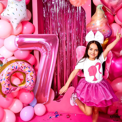KatchOn, Giant Hot Pink Number 7 Balloon - Image 4