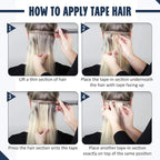 Full Shine Tape in Hair Extensions Human Hair 18Inch Medium Brown Fading to Brown Highlight 4/24/4 Invisible Tape in Hair Extensions 20Pcs Remy Straight Hair Extensions Tape in 50Grams