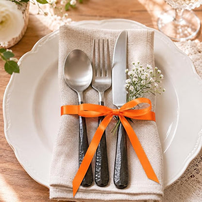 3/8In 30Yards Orange Thin Ribbon - Image 5