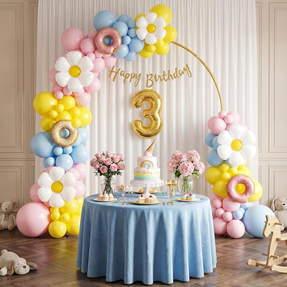 6.6FT Arch Backdrop Stand, Metal Gold Wedding Arch Frame | - Image 5