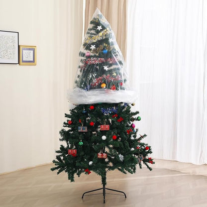 Christmas Tree Disposal Bag, Jumbo Heavy Duty Plastic Xmas Tree Removal Bag - Image 2