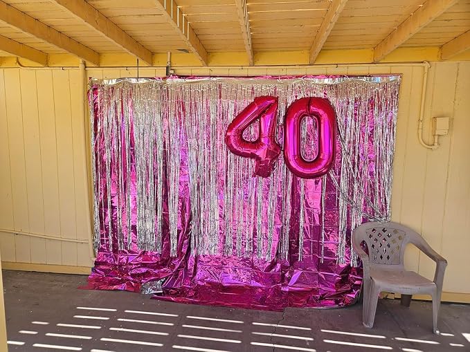 40 Inch Hot Pink Number 8 Balloon, 8th Birthday Party Decorations | 40 Inch Hot - Image 8
