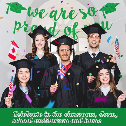 2026 Graduation Decorations Pre-Strung Blingbling We Are So Proud of You Banner - Image 5