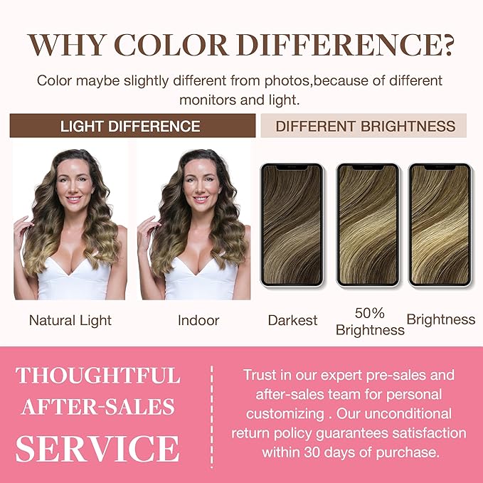 GOO GOO Clip in Hair Extensions Real Human Hair, Remy Human Hair Extensions Clip ins for Women, Natural Human Hair, 16inch 130g 7Pcs, 4/26/4 Balayage Chocolate Brown to Honey Blonde