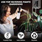 IMPORX Continuous Spray Bottle for Hair (10.1oz/300ml) 2 Pack Home Essentials Spray Bottles For Cleaning Empty Ultra Fine Water Mister Sprayer For Hairstyling Garden Plants Curly Hair Perfume Etc