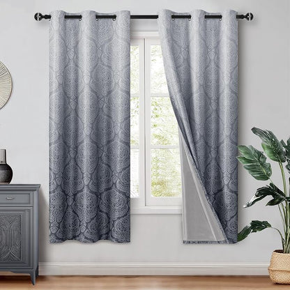 DWCN Grey Full Blackout Curtains by DWCN