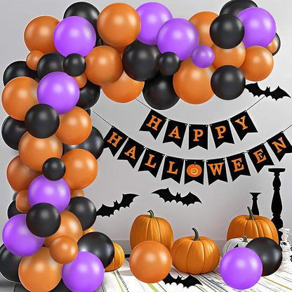 Black Orange Purple Latex Halloween Balloons 45ct 12in | Latex, classic - Image 5