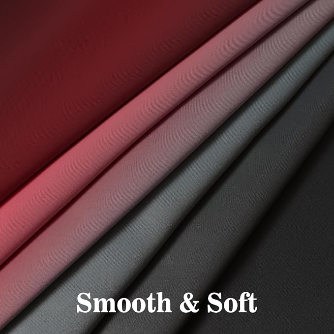 Yakamok Blackout Ombre Burgundy and Black Curtains - Image 5