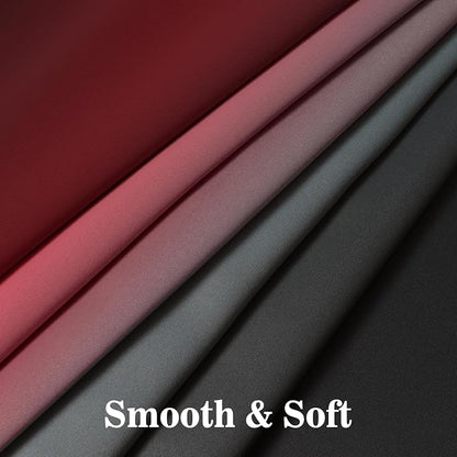 Yakamok Blackout Ombre Burgundy and Black Curtains - Image 5