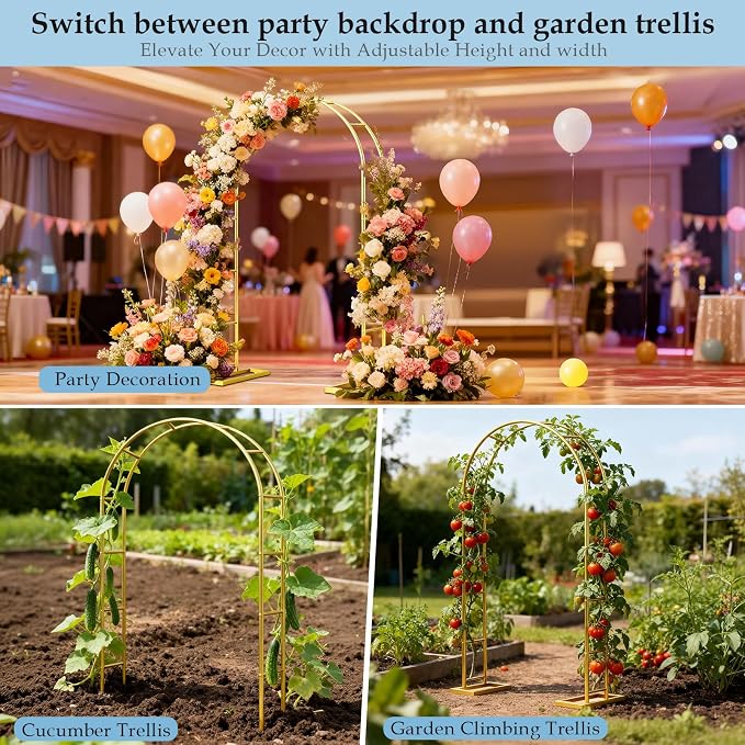 7.2FTx4.3FT Balloon Arch Stand, Wedding Arch - Image 5